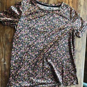 Floral print Velvet shirt